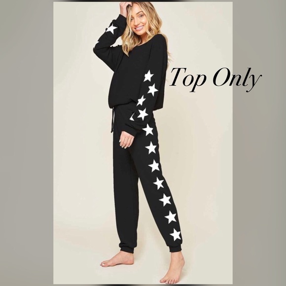 Cute n Soft Long Sleeve Star Graphic Top - Picture 5 of 7